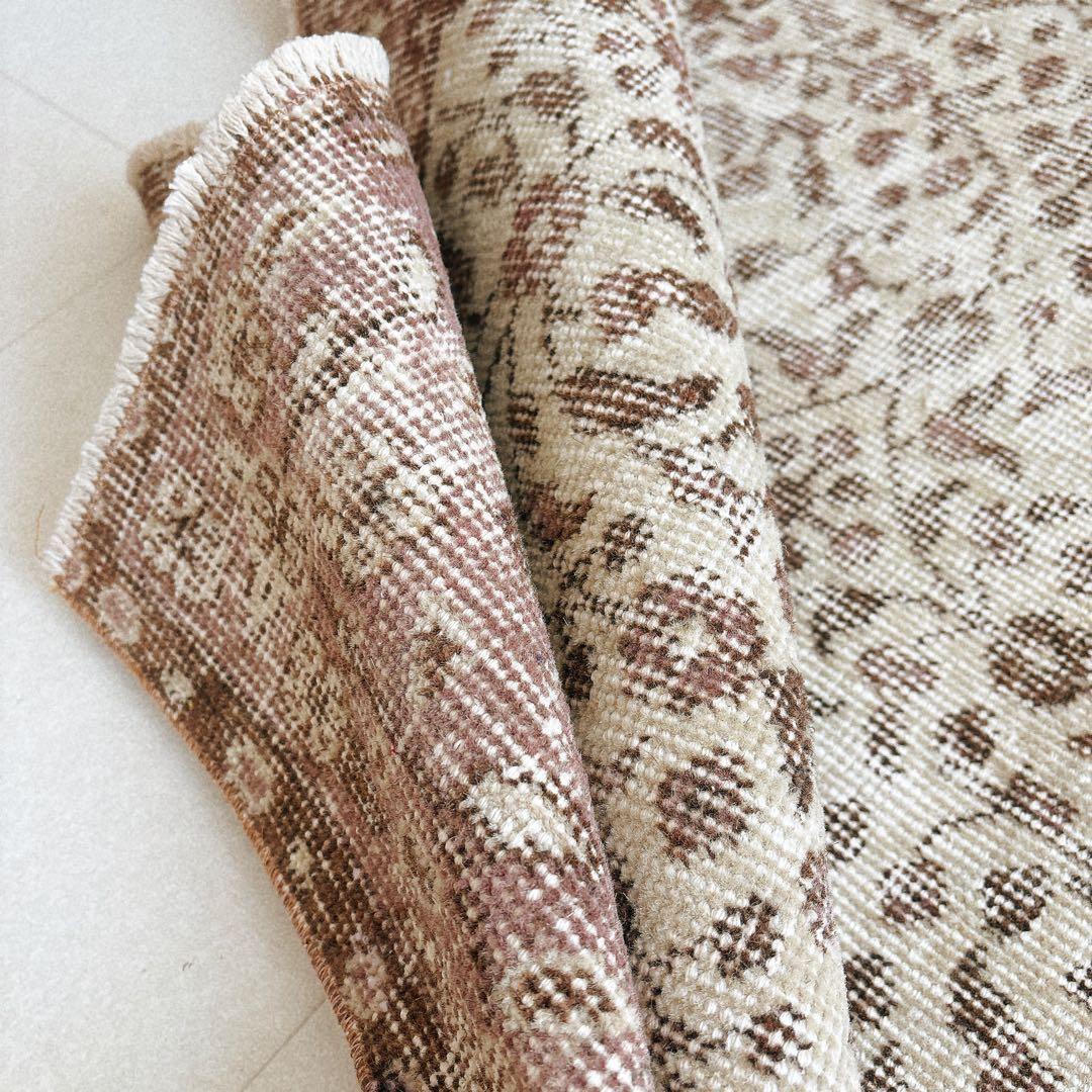 UT　トルコ ヴィンテージラグ ブラウン系