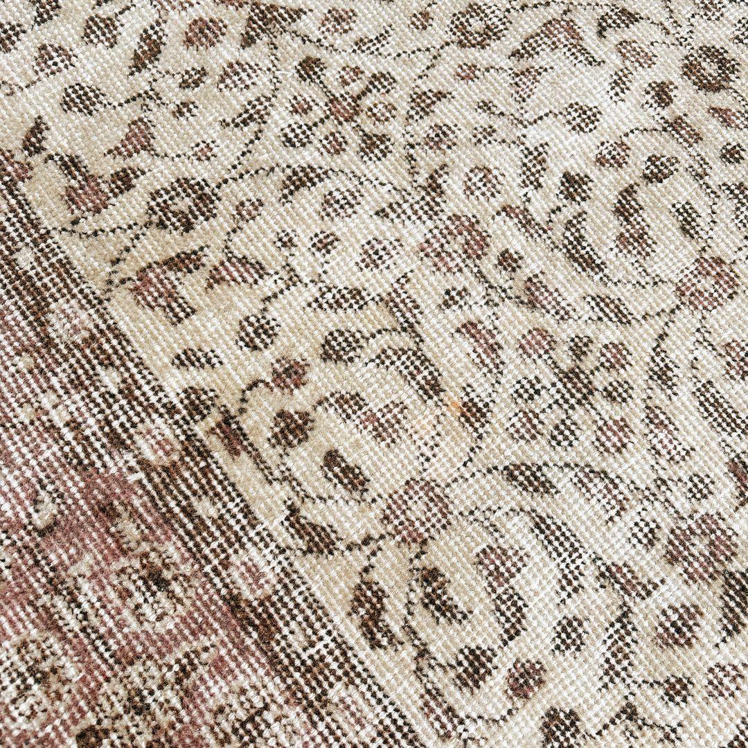 UT　トルコ ヴィンテージラグ ブラウン系