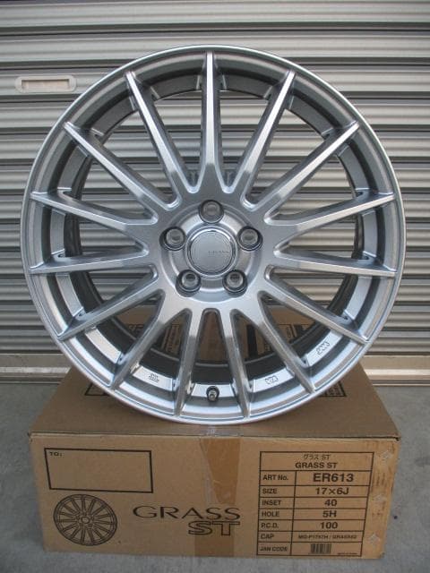 送料込　新品4本 17×6J 100-5H☆ロッキーハイブリトライズハイブリッド