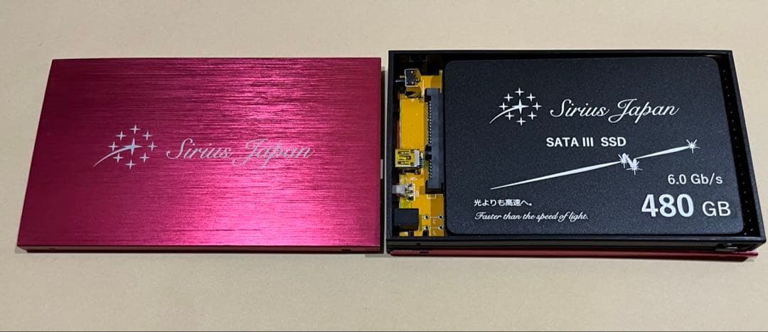 シリウスジャパン　SATA III SSD 480GB 外付けSSD