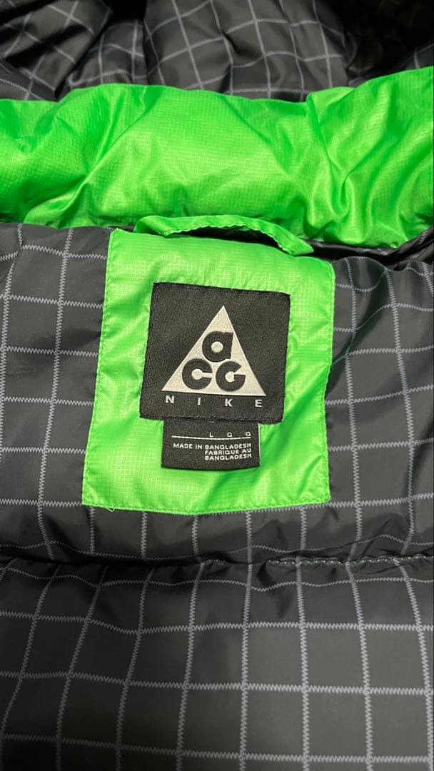 【希少】NIKE ACC ダウンパーカ 800FPグリーン L Y2K