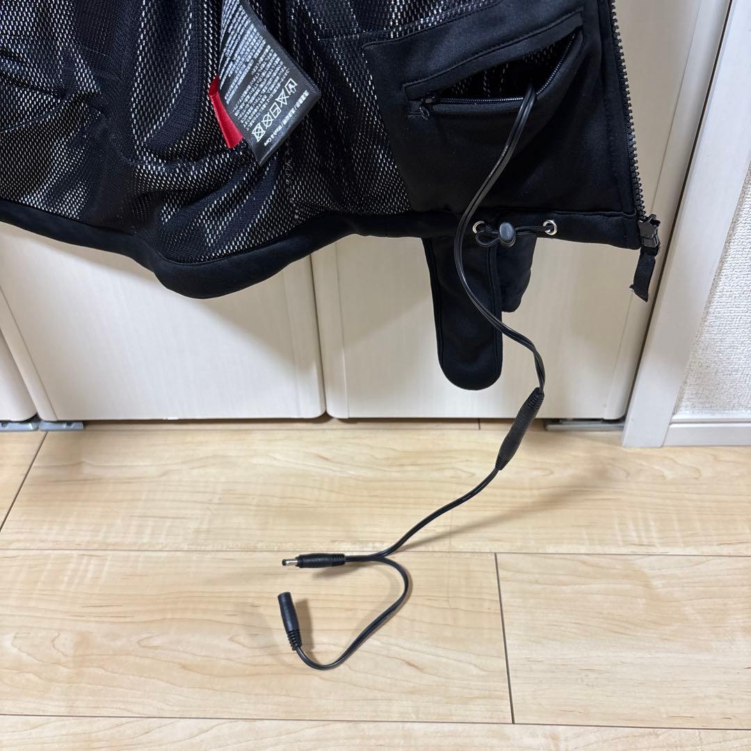 【3点セット】KOMINE 12V電熱ウェア一式(ジャケット/タイツ/グローブ)