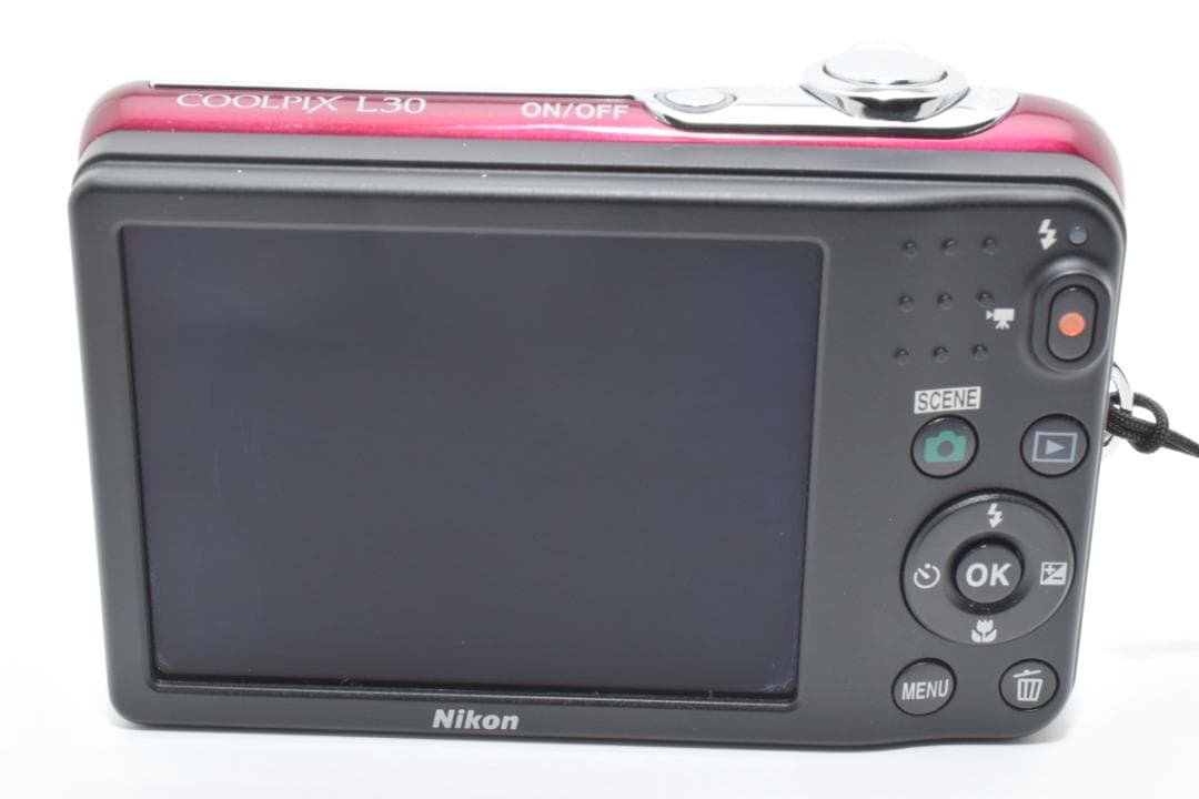 ⭐️美品⭐️ニコン Nikon COOLPIX L30 レッド 動作確認済み