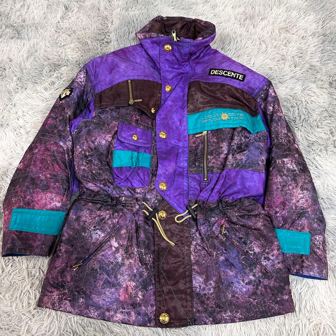 m6306【美品 デサント】レトロ スキーウェア セットアップ メンズ (L)