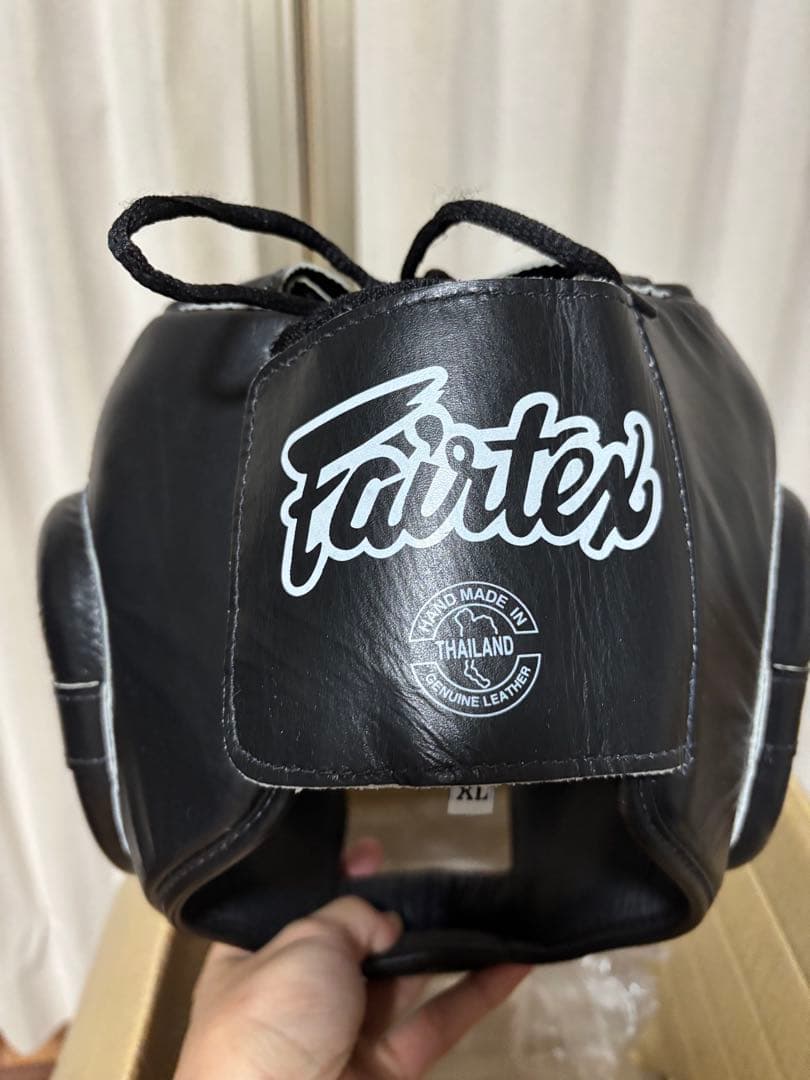 Fairtex ボクシング ヘッドギア XL ブラック