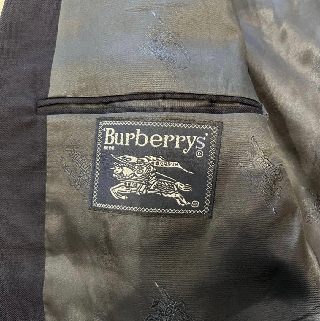 【売約済専用】Burberry 紺ブレ 刻印金ボタン テーラードジャケット濃紺