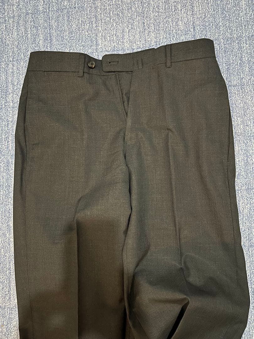 【美品】トゥモローランド カノニコ 3ピーススーツ チャコールグレー