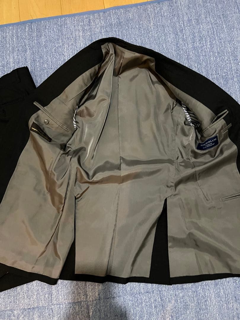 【美品】トゥモローランド カノニコ 3ピーススーツ チャコールグレー