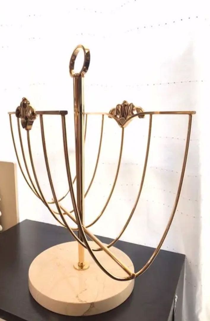 マガジンラック　大理石　メタル　輸入家具　輸入雑貨　送料込み