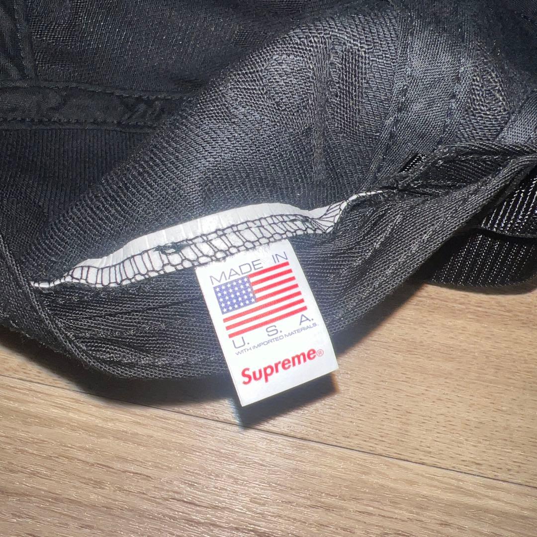 帽子 Supreme Jacquard logos camp cap black