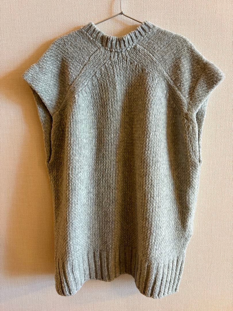 【ATON】WOOL MOLE クルーネックベスト