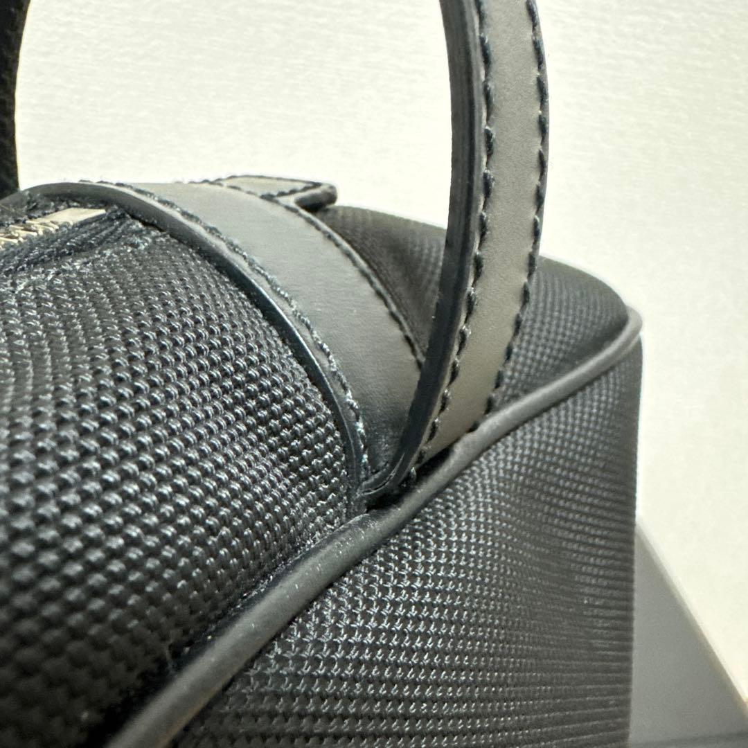 GUCCI シェリーライン　ナイロン×レザー　ブラック　セカンドバッグ　美品