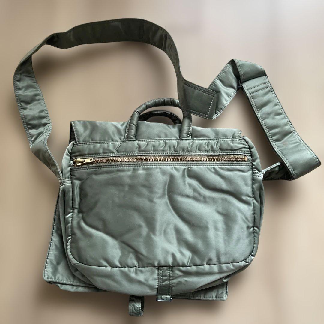 POTER TANKER オリーブグリーン ショルダーバッグ