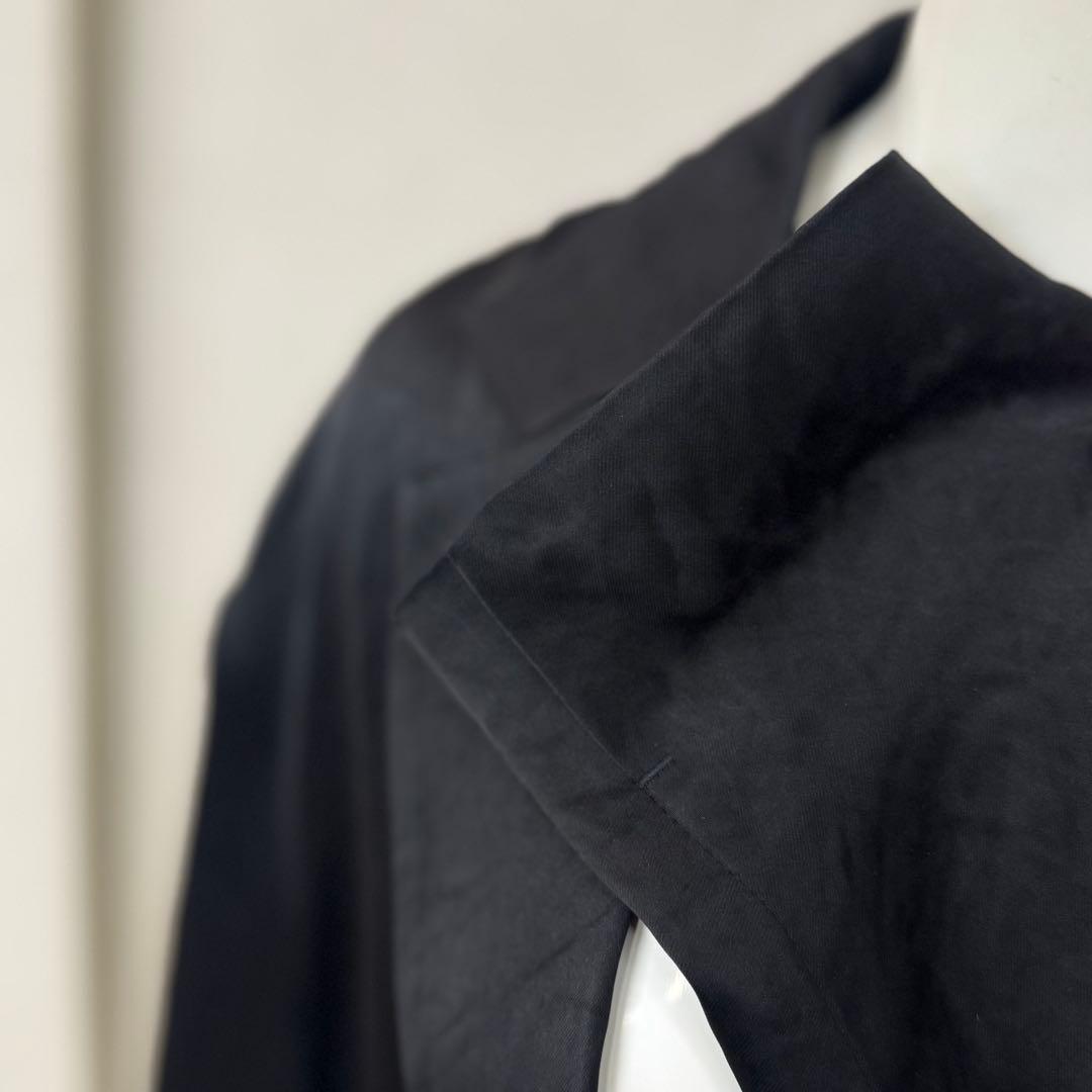 【美品】todayful 2025・SATIN OVER JACKET ブラック