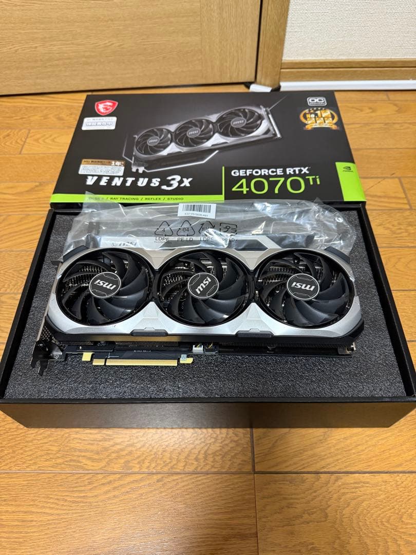 グラフィックボード・グラボ・ビデオカード MSI GEFORCE RTX 4070 Ti VENTUS 3X