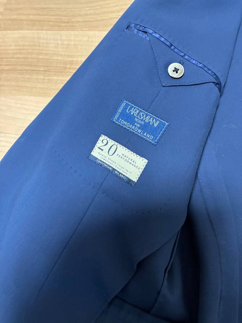 tomorrowlandトゥモローランドNAVYセットアップスーツpilgrim