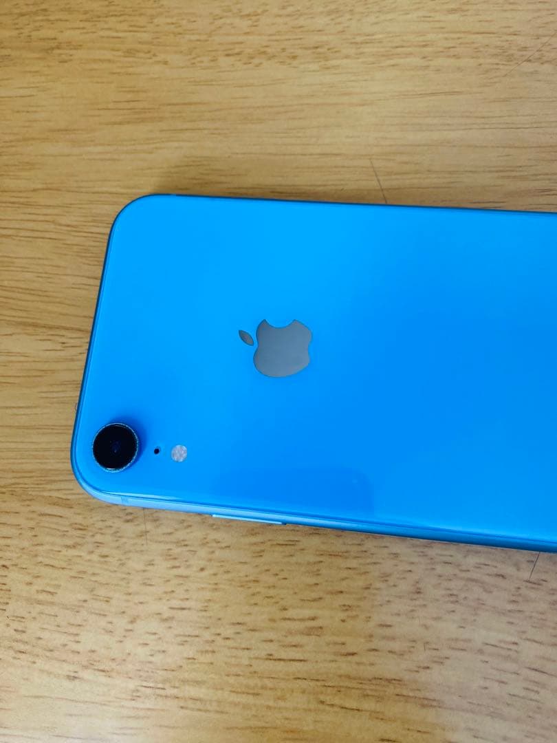 iPhone XR ブルー 128GB 本体 バッテリー最大容量100%