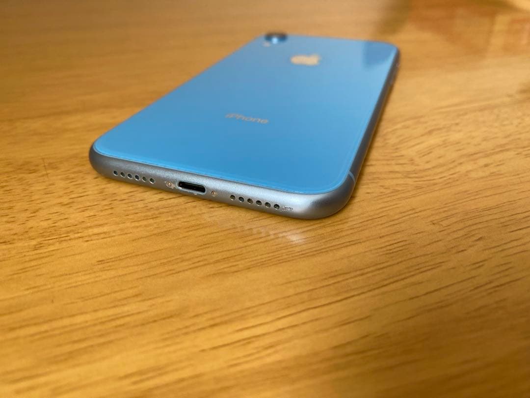 iPhone XR ブルー 128GB 本体 バッテリー最大容量100%
