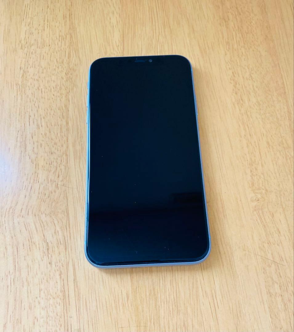 iPhone XR ブルー 128GB 本体 バッテリー最大容量100%