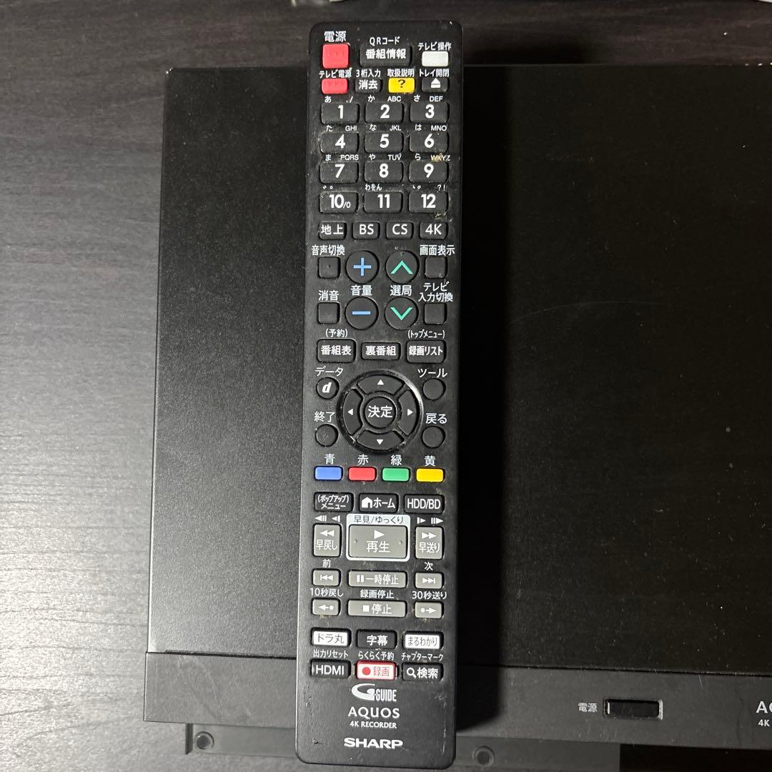 SHARP AQUOS 4Kレコーダー 4B-C10BT3 2020年
