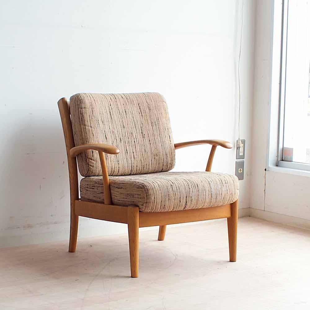 飛騨産業 キツツキ オーク材 1人掛けソファ A ナチュラル ZR24389