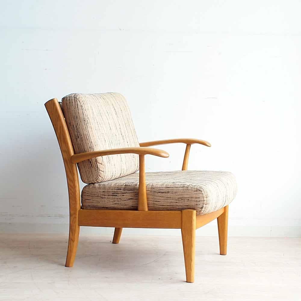 飛騨産業 キツツキ オーク材 1人掛けソファ A ナチュラル ZR24389