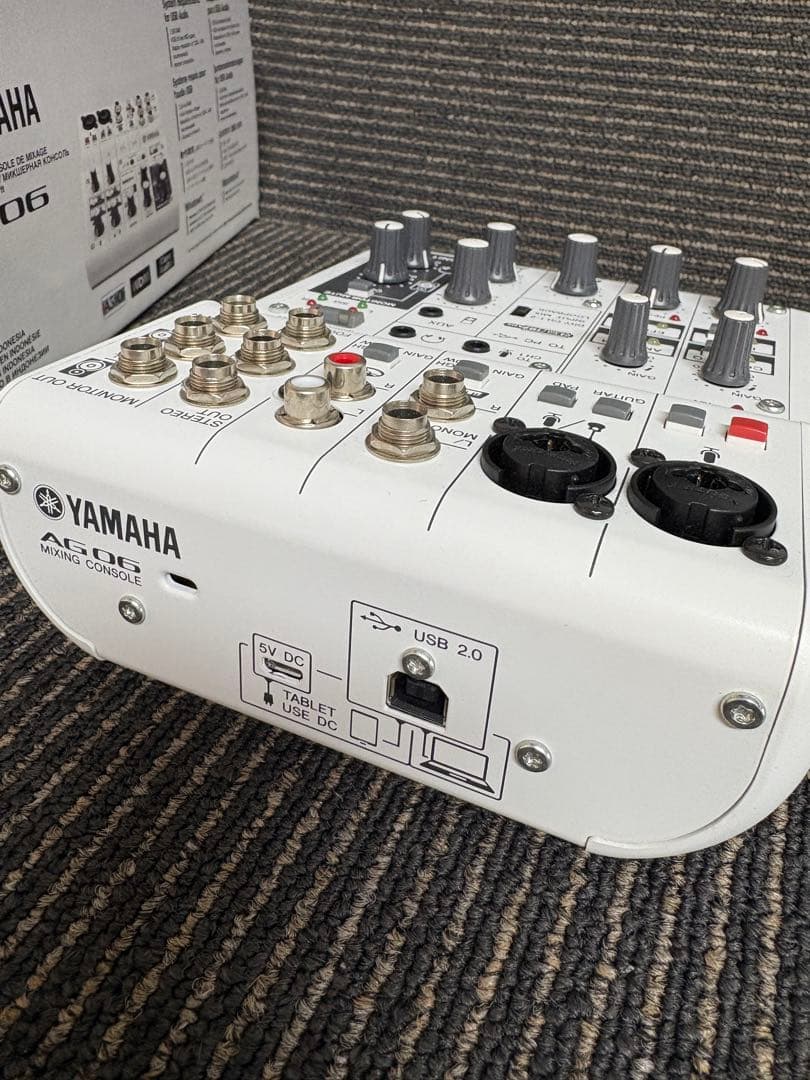 YAMAHAヤマハ AG06 MIXING CONSOLE　美品　ミキサー