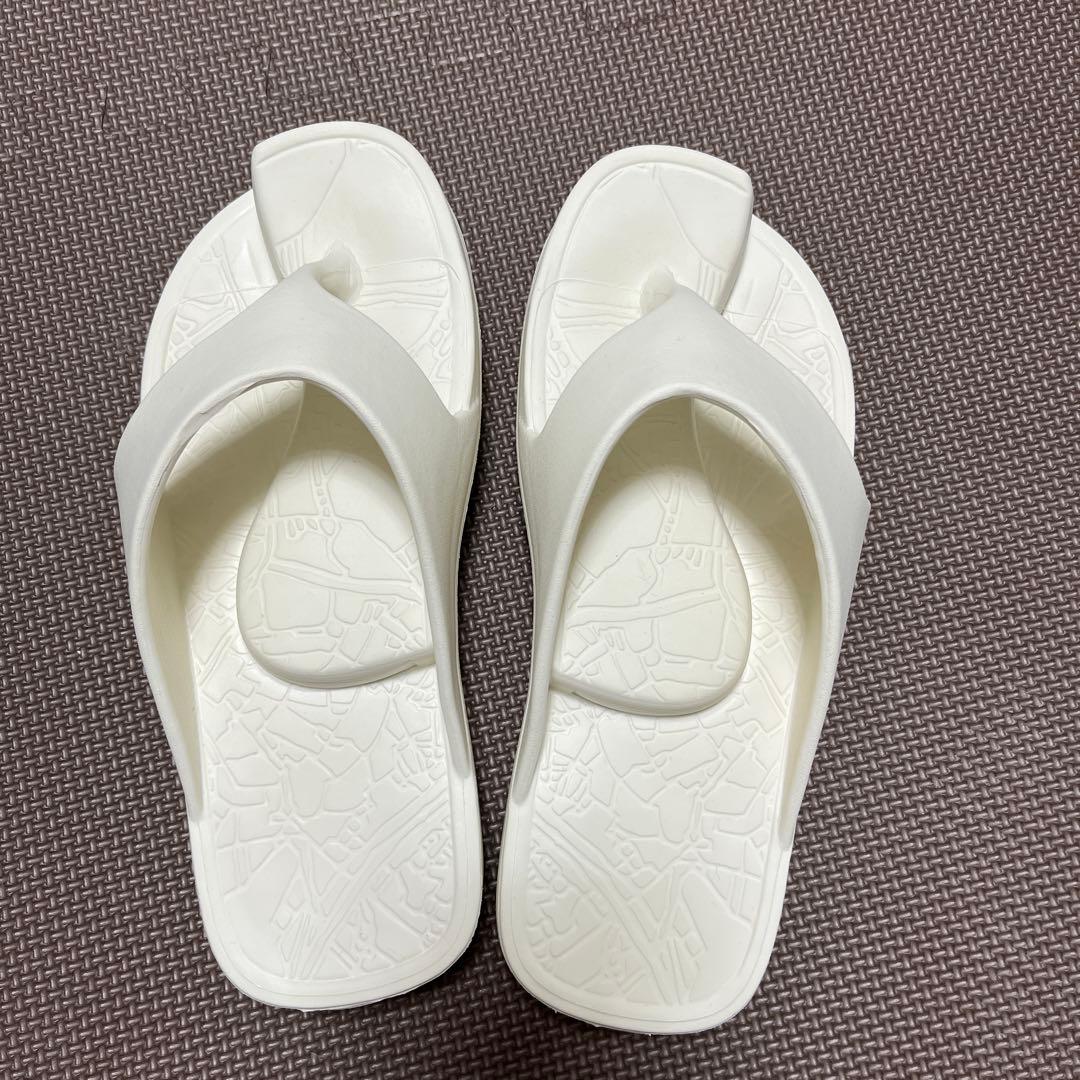 rakubaki ラクバキ　イージーサンダル　白　ホワイト M