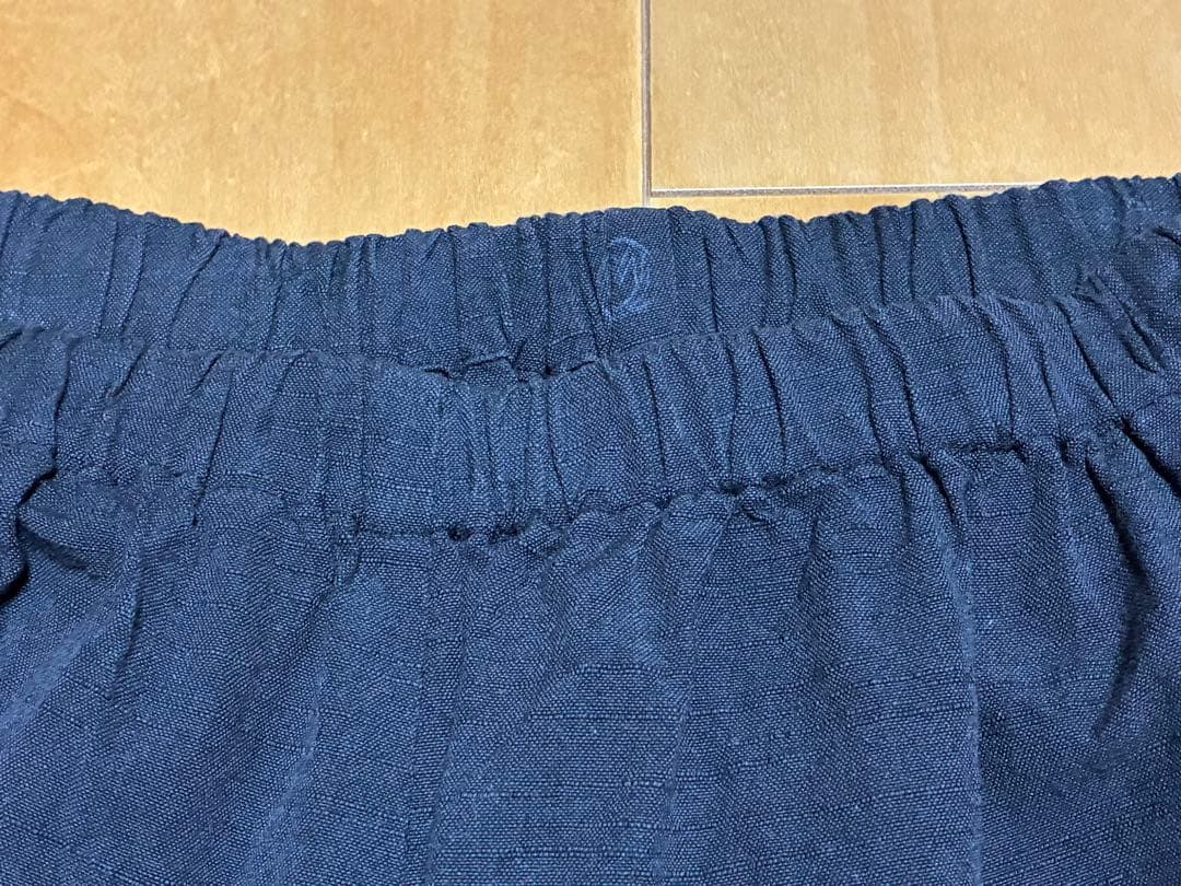 YAMMA ヤンマ産業 会津木綿 ふわっとパンツ スミクロ