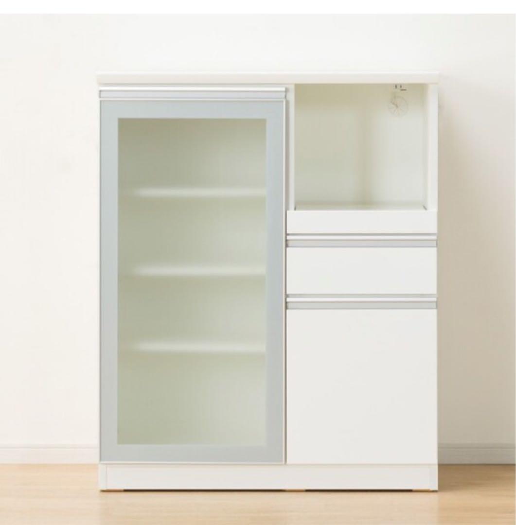 ニトリ　食器棚　キッチンカウンターMRB(レジュームLE 90 WH)