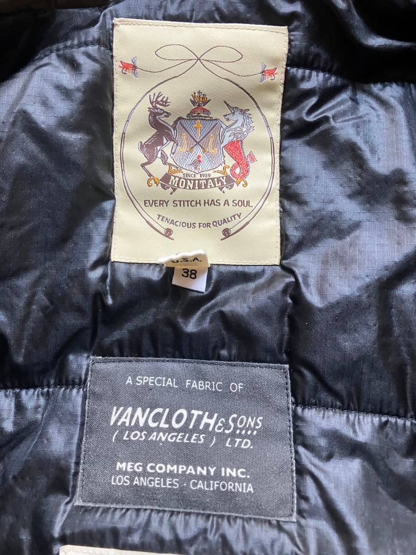 MONITALY モニタリー HARRYSCOAT 中綿 コート 38 USA