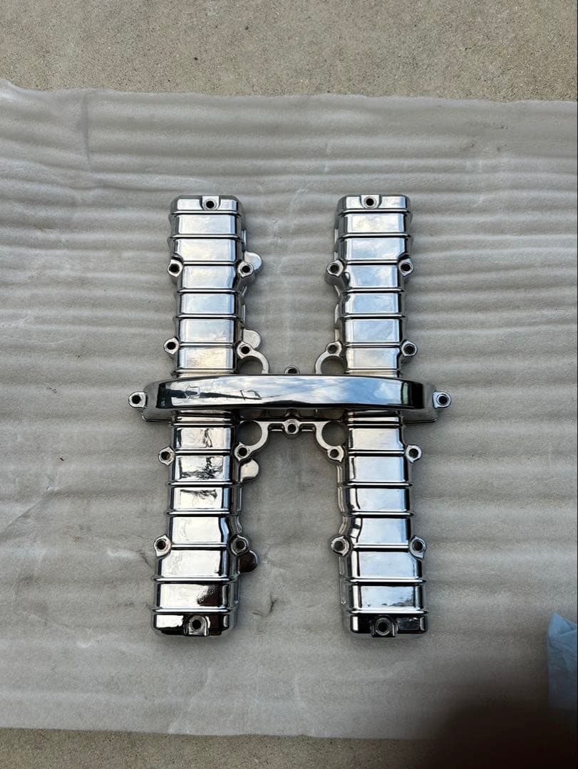 ゼファー400 メッキエンジンヘッドカバー