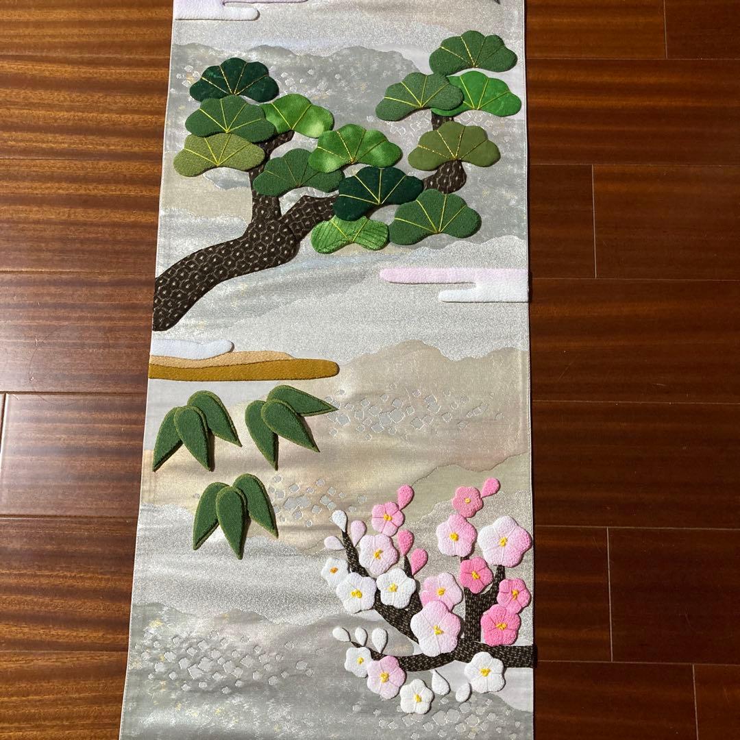 らいおんくま★ちりめん細工　お正月の押絵タペストリー