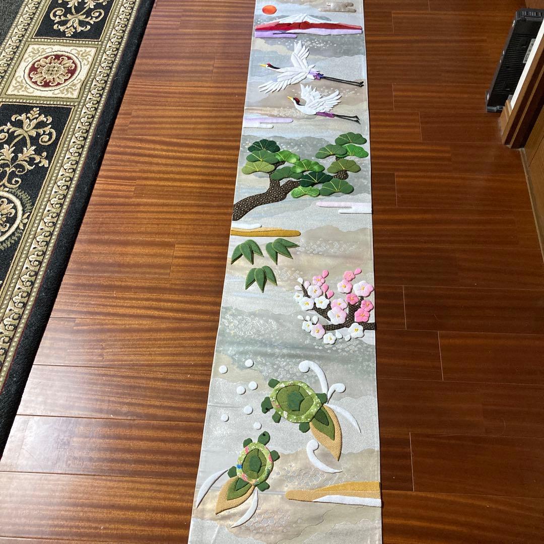 らいおんくま★ちりめん細工　お正月の押絵タペストリー