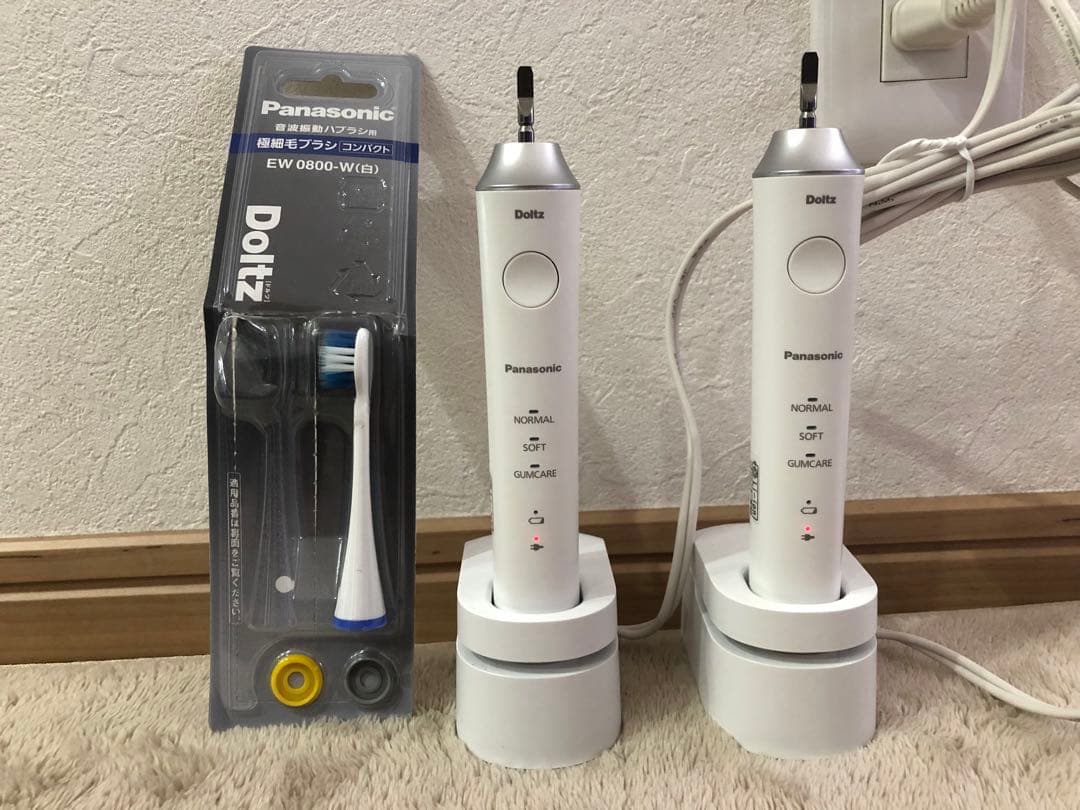 Panasonic EW-DL57-W電動歯ブラシ本体 2台