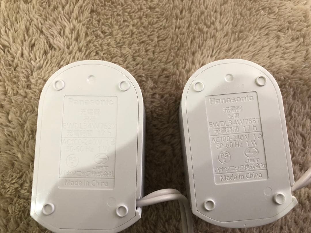 Panasonic EW-DL57-W電動歯ブラシ本体 2台