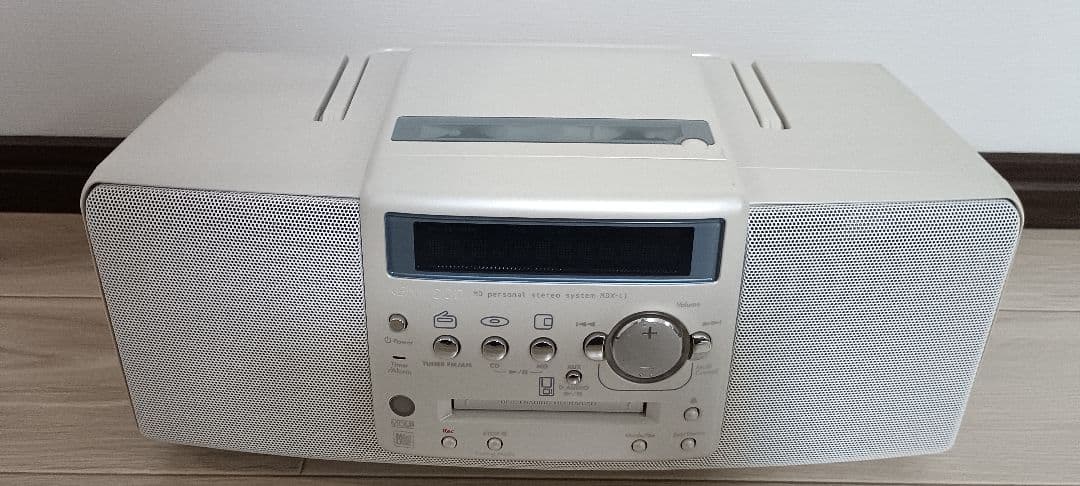 KENWOOD　2009年製　CD・MD・デッキ ホワイト　リモコン付き