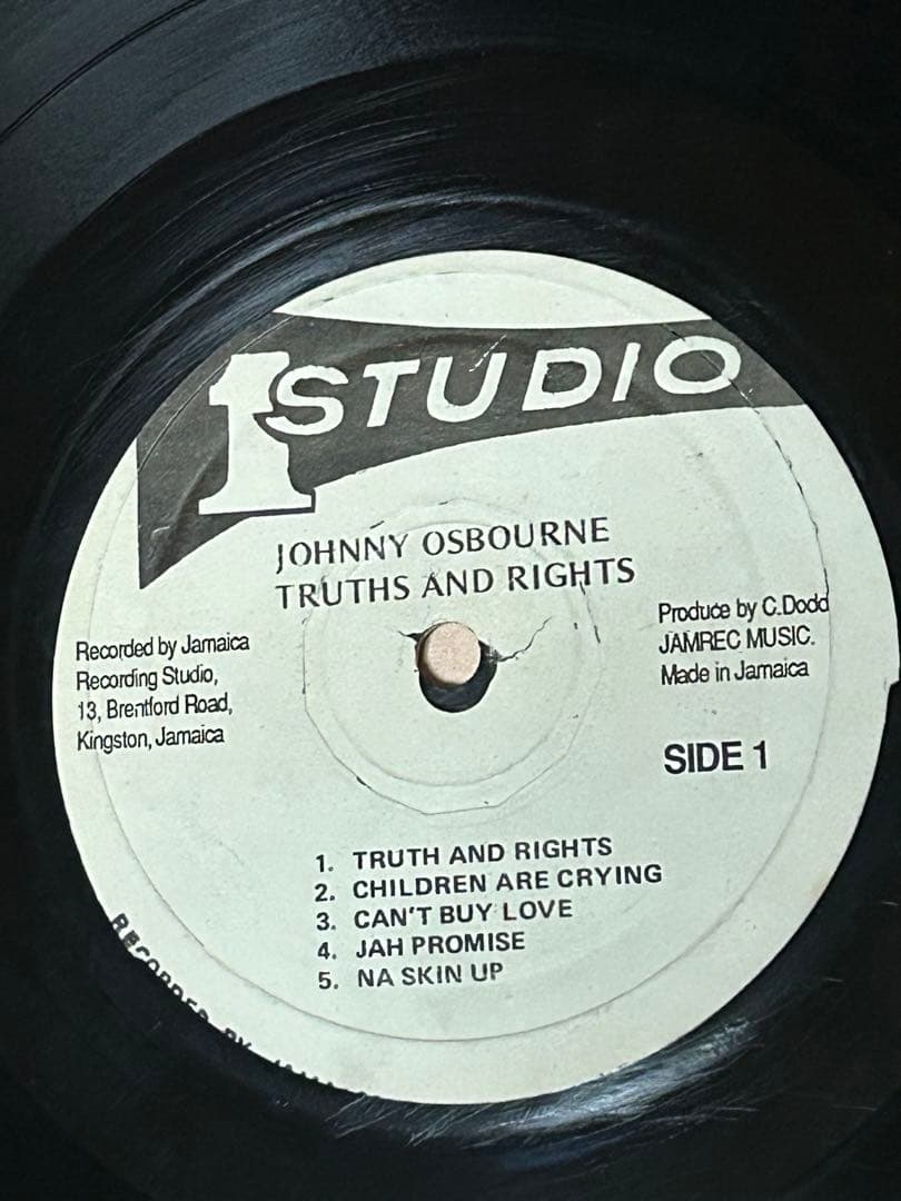 洋楽 Johnny Osbourne Truths and Rights