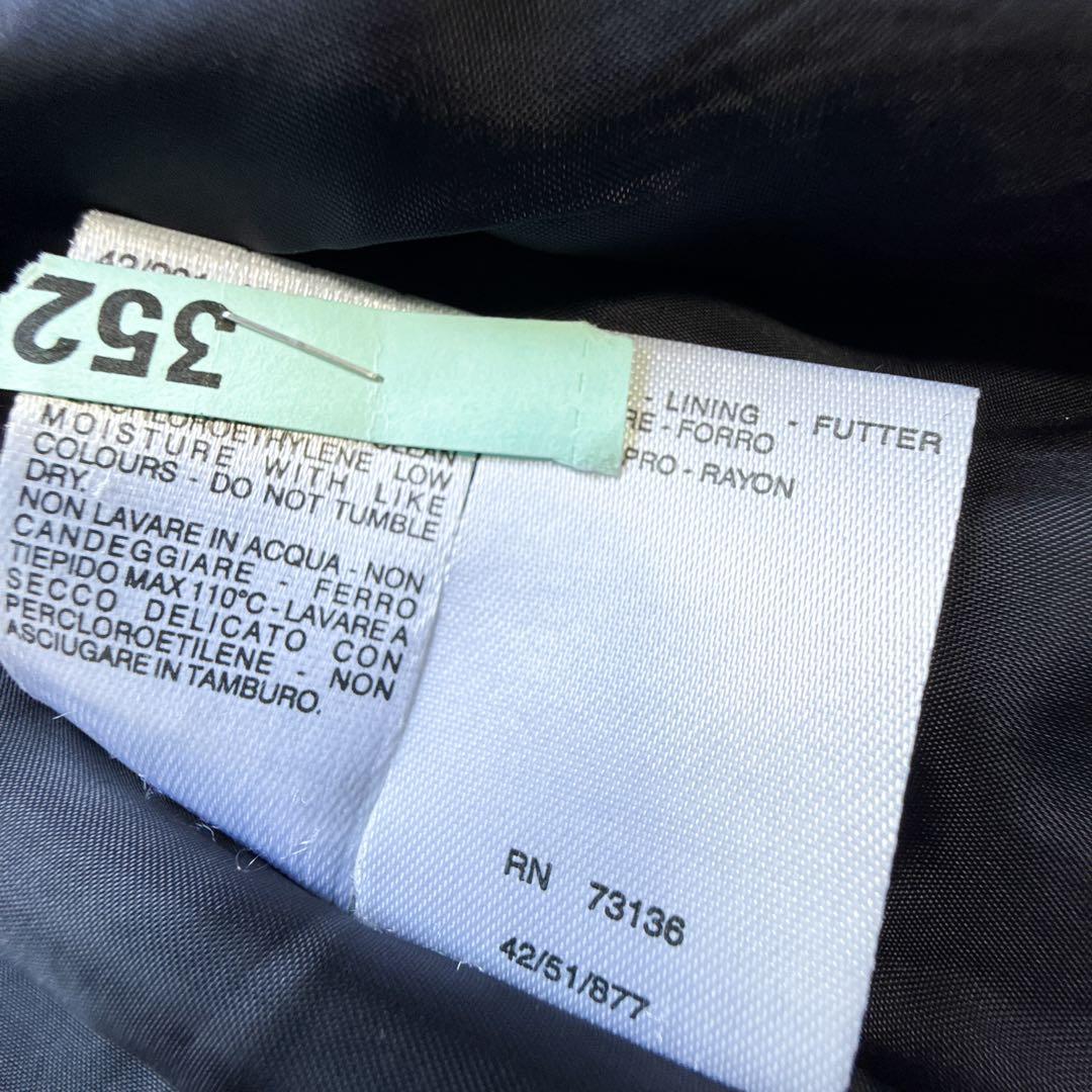 極美品 MaxMara ヴァージンウール 上質テーラードジャケット 42 紺ブレ