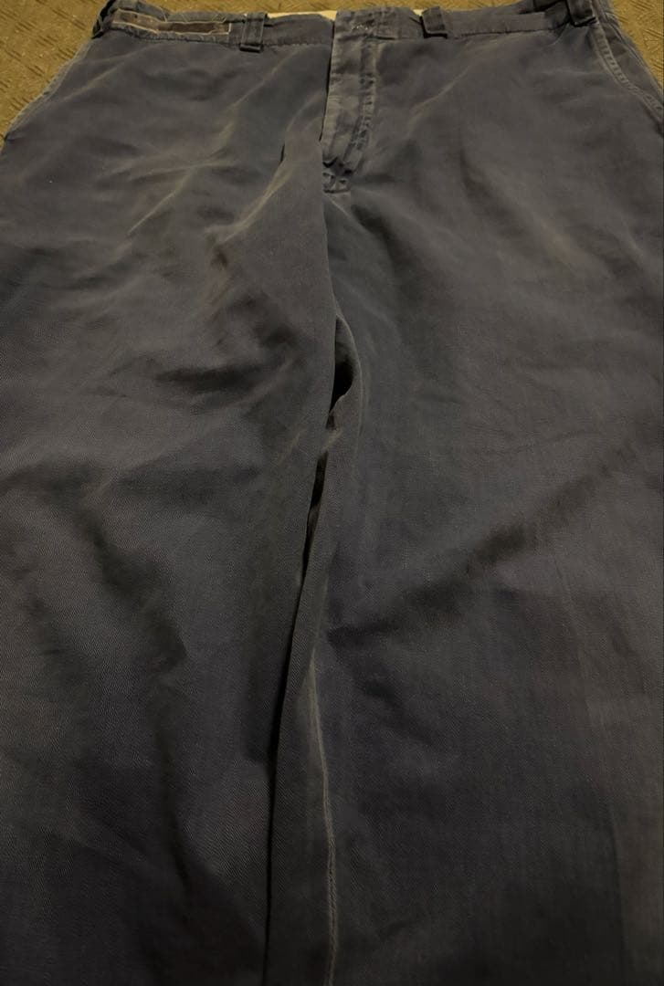 unknown 50s 60s オールコットン USA製 ワークパンツ フェード