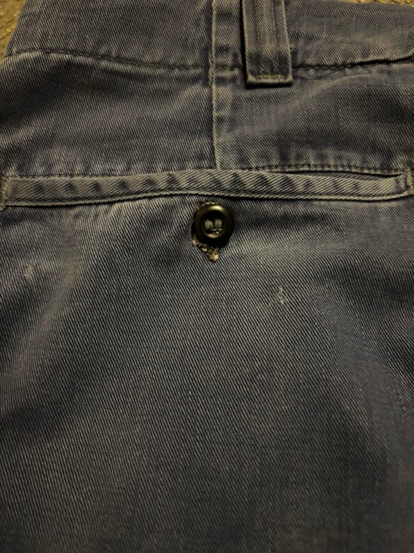 unknown 50s 60s オールコットン USA製 ワークパンツ フェード