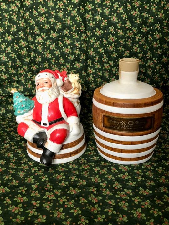 サントリーブランデーXOデラックス サンタクロースボトル（箱付き）