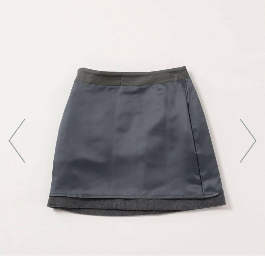 完売⭐︎Spick and SpanメルトンAラインミニスカート 黒36