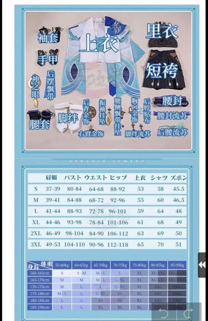 原神 放浪者 コスプレ 三分妄想製 XL 光るパーツ付き