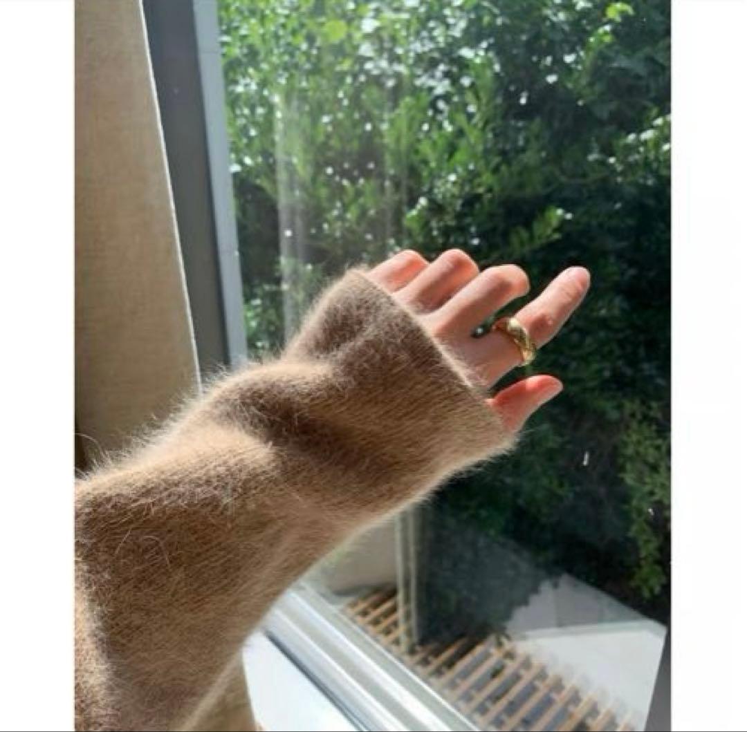 ounce アンゴラジャケット キャメル 韓国 レディース