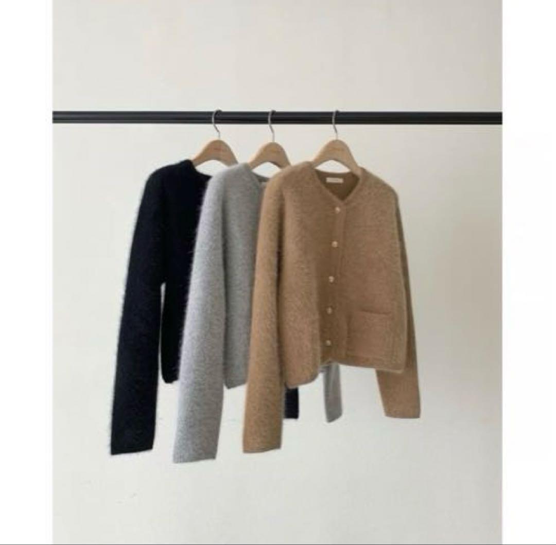 ounce アンゴラジャケット キャメル 韓国 レディース