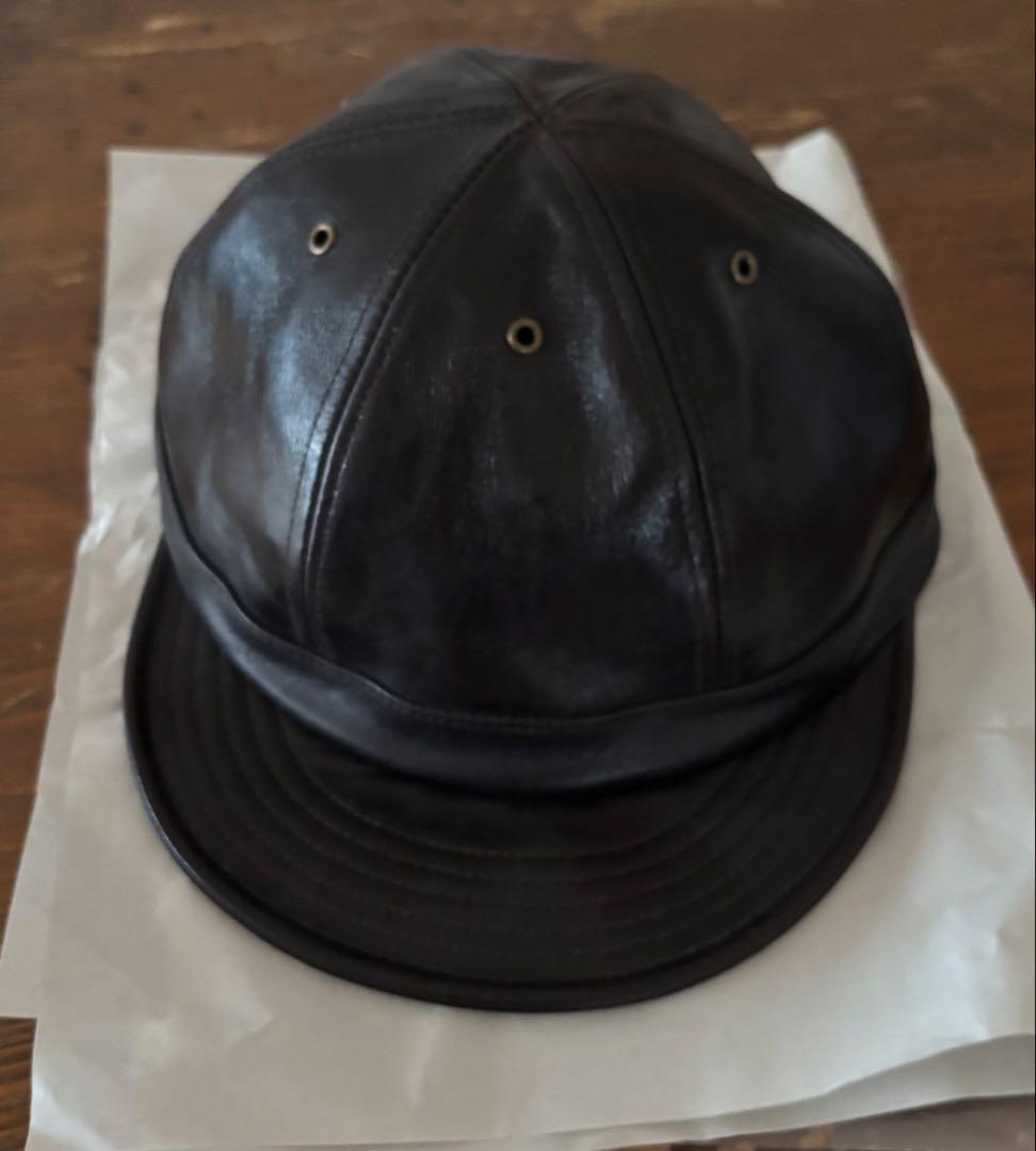 ダッパーズ　Horsehide Leather Work Cap Lサイズ