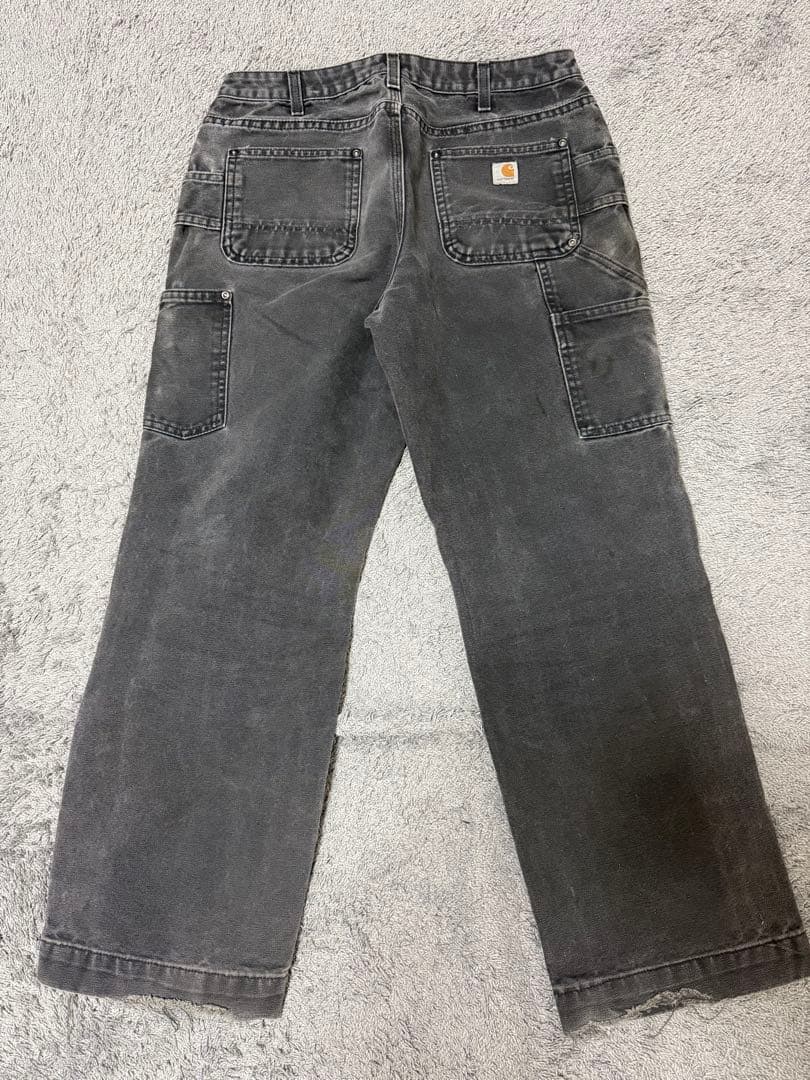 あ*様 Carhartt ダブルニーパンツ ブラック