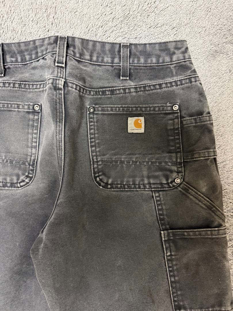 あ*様 Carhartt ダブルニーパンツ ブラック