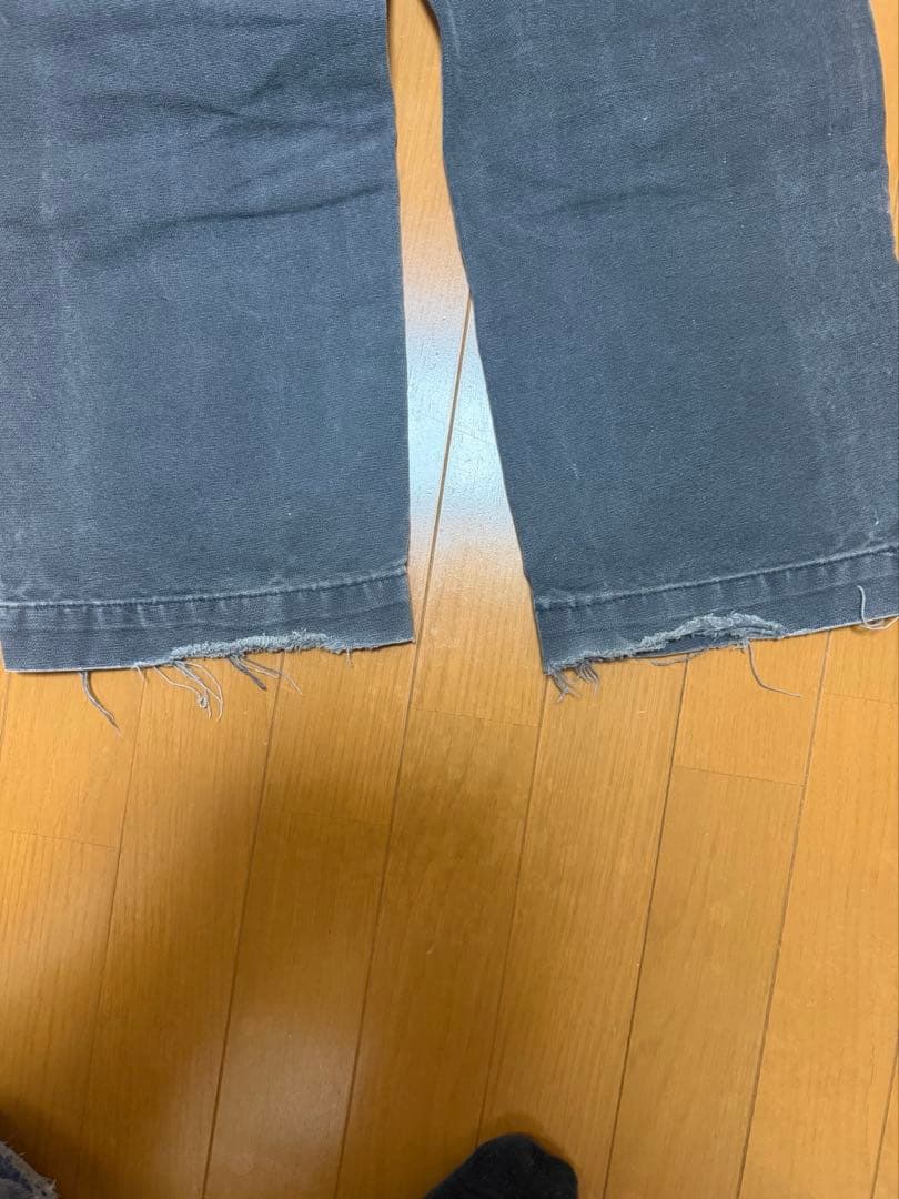 あ*様 Carhartt ダブルニーパンツ ブラック